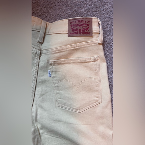 Levi’s 721 high rise skinny jeans yellow - Picture 7 of 9